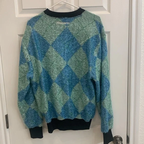 Pleasures Rev Cardigan aqua men’s medium - Picture 6 of 6